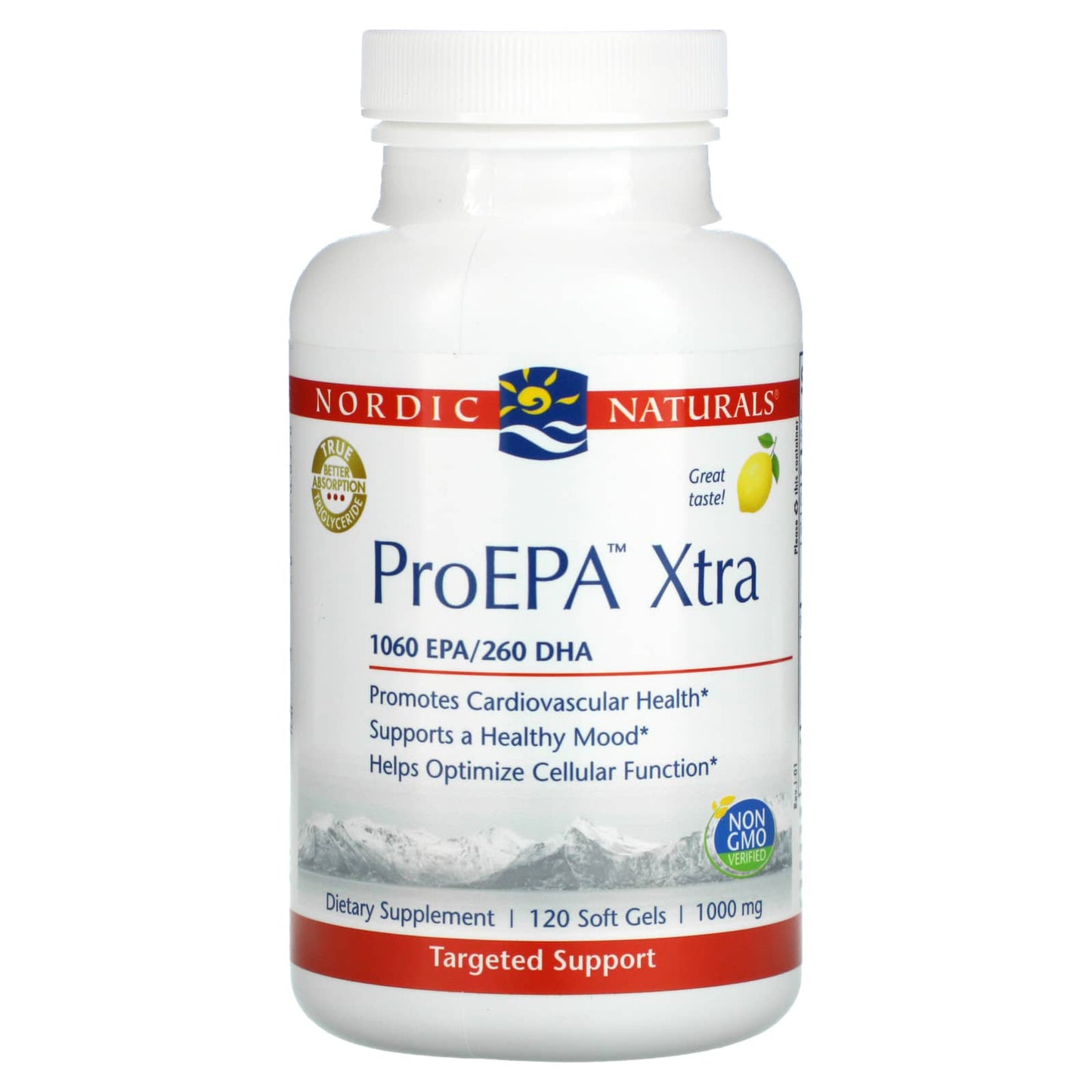 Nordic Naturals-ProEPA Xtra-Lemon-1,000 mg-120 Soft Gels