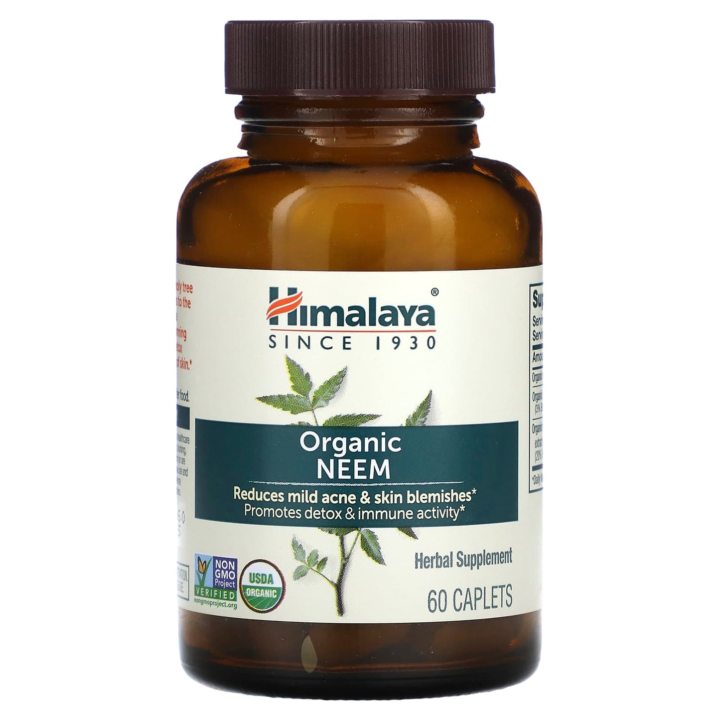 Himalaya, Organic Neem, 60 Caplets