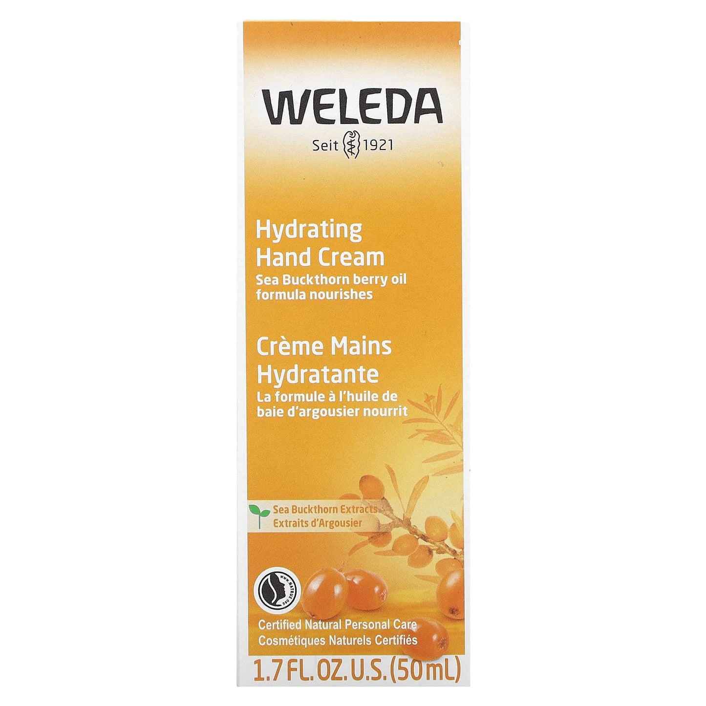 Weleda, Hydrating Hand Cream, Sea Buckthorn Extracts, 1.7 fl oz (50 ml)