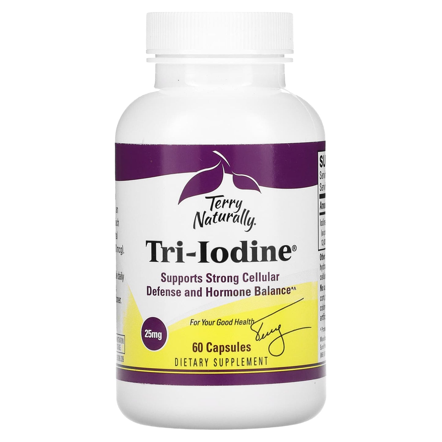 Terry Naturally, Tri-Iodine, 25 mg, 60 Capsules