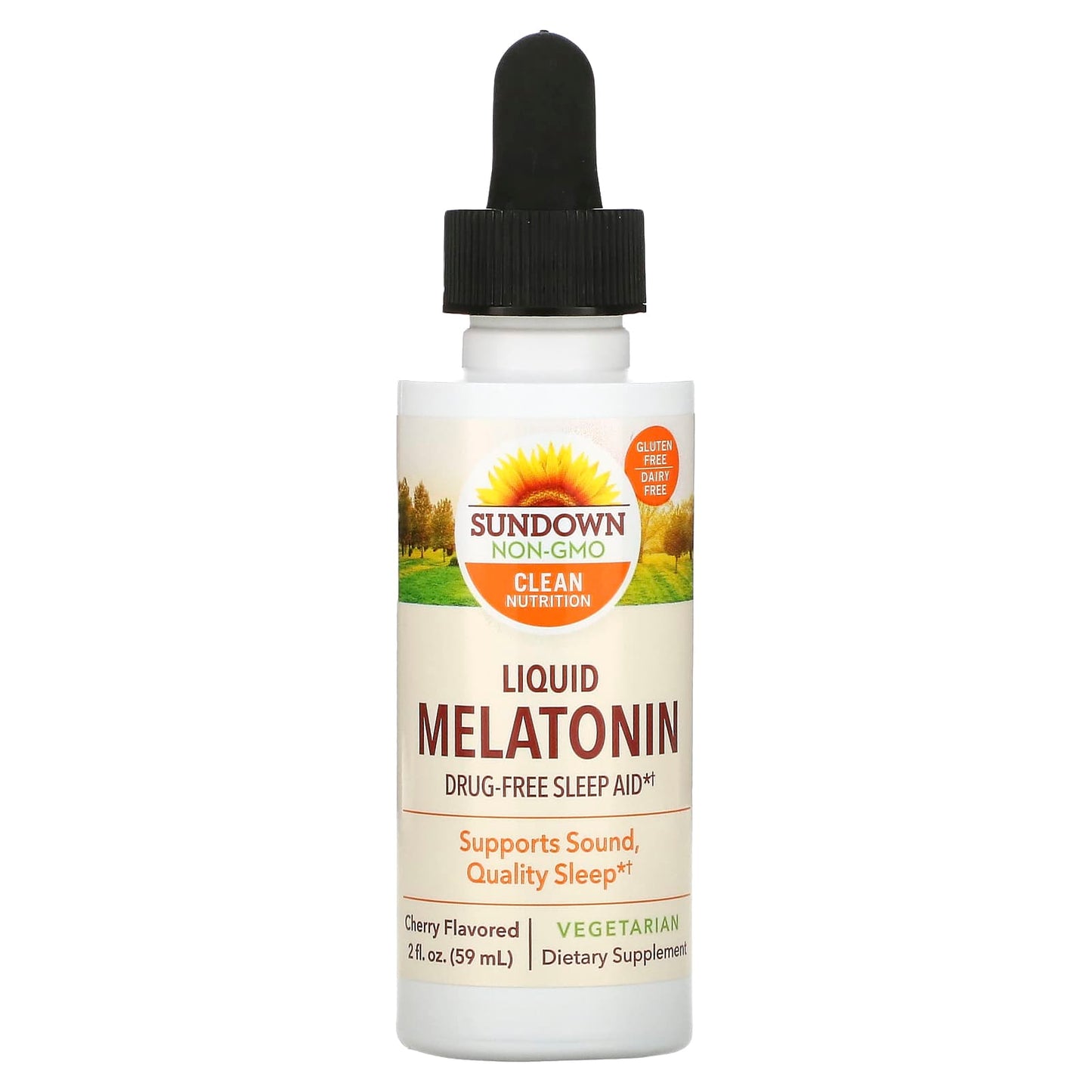 Sundown Naturals-Liquid Melatonin-Cherry-2 fl oz (59 ml)