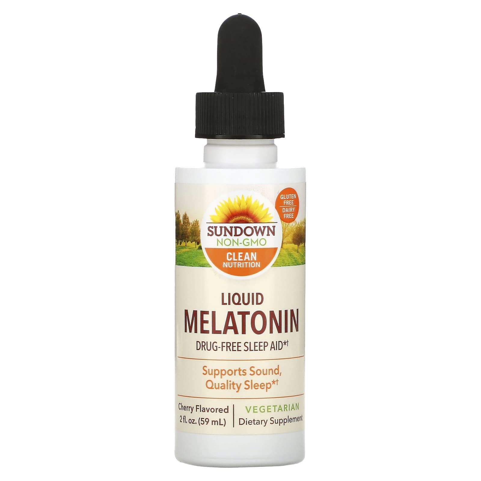 Sundown Naturals-Liquid Melatonin-Cherry-2 fl oz (59 ml)