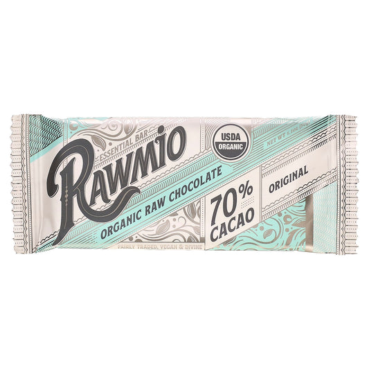 Rawmio-Essential Bar-Organic Raw Chocolate-70% Cacao-Original-1.1 oz (30 g)