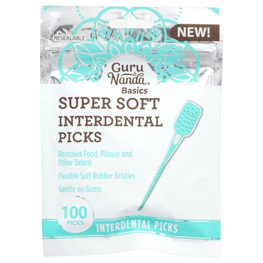 GuruNanda-Basics-Super Soft Interdental Picks-100 Picks