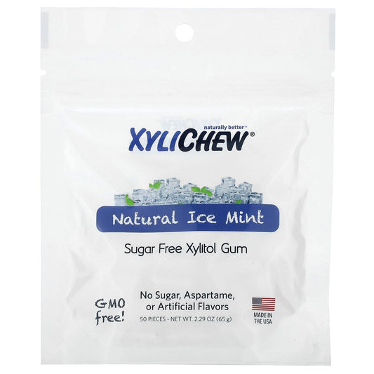 XyliDENT-Xylichew-Natural ice Mint-50 Pieces-2.29 oz (65 g)