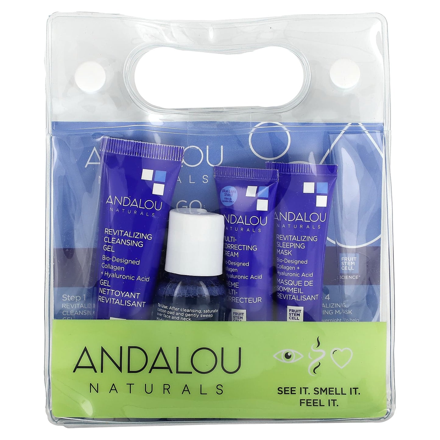 Andalou Naturals, The Deep Hydration Routine Set, 4 Piece Set