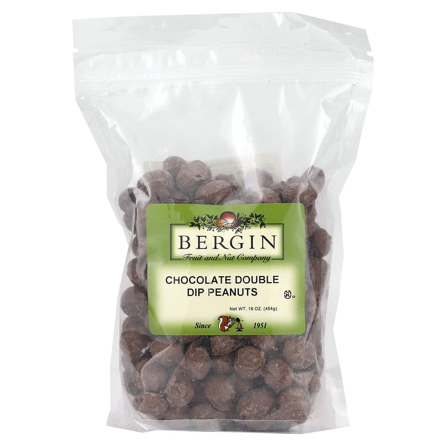 Bergin Fruit and Nut Company-Chocolate Double Dip Peanuts-16 oz (454 g)