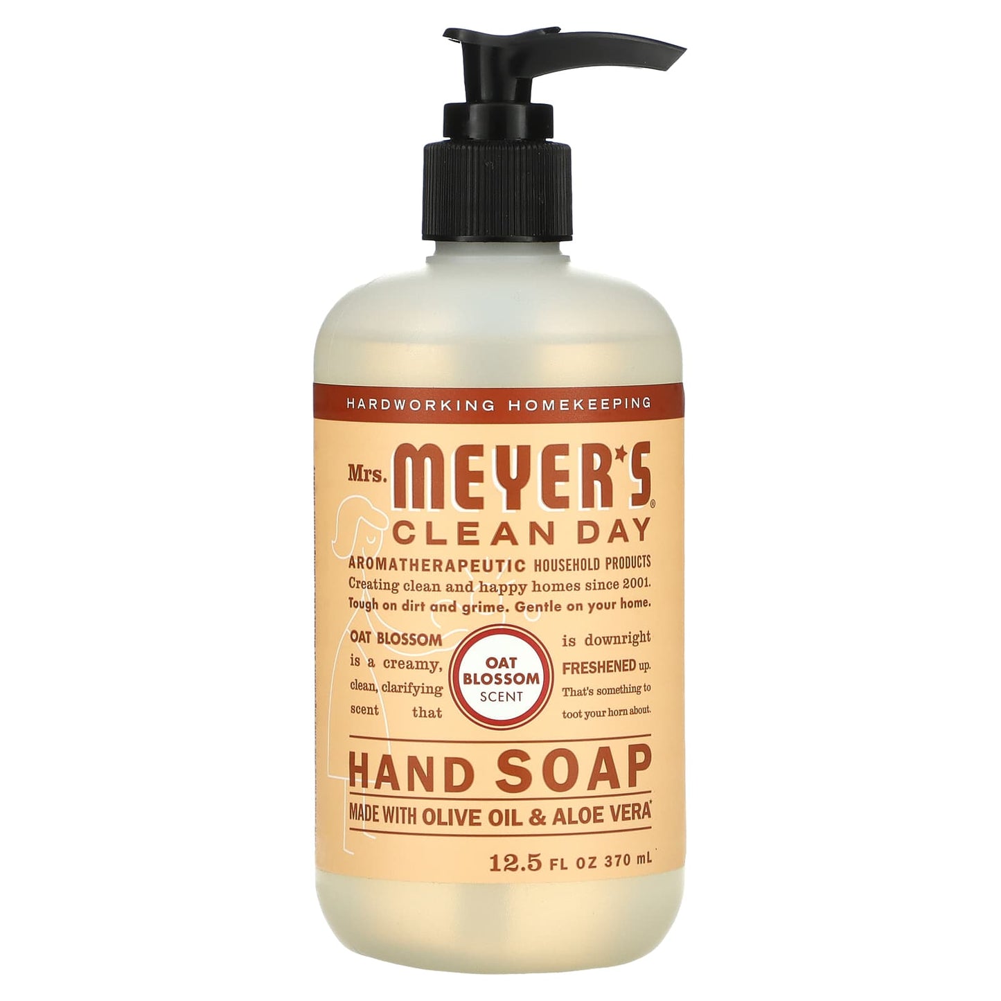 Mrs. Meyers Clean Day-Hand Soap-Oat Blossom-12.5 fl oz (370 ml)