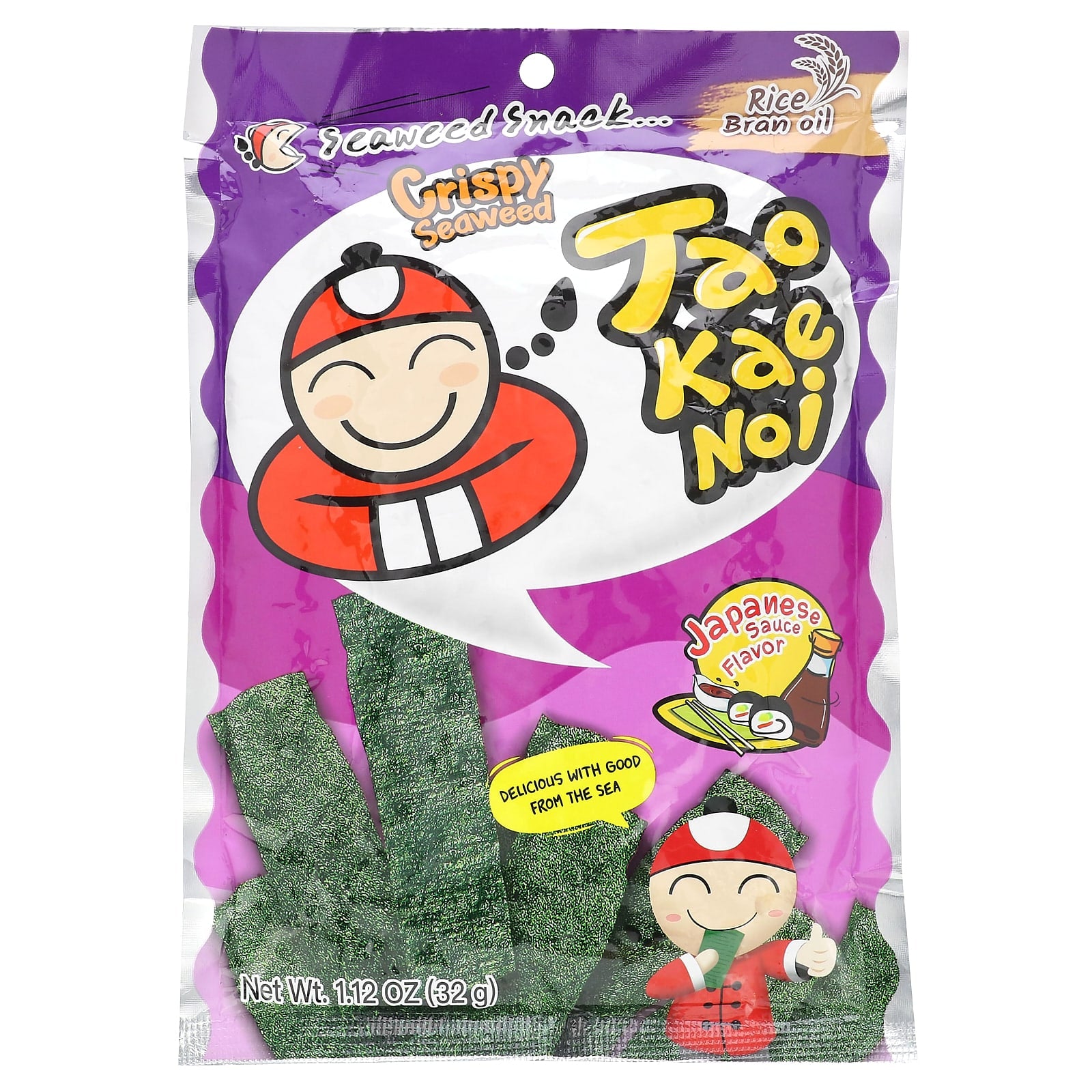 Tao Kae Noi-Crispy Seaweed Snack-Japanese Sauce-1.12 oz (32 g)