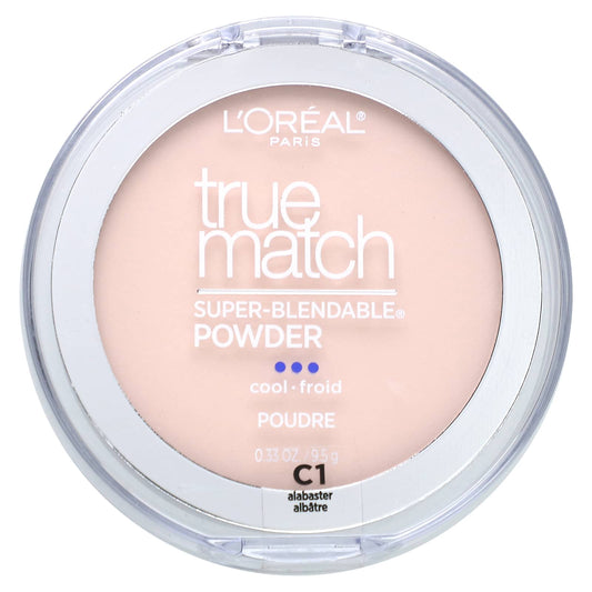 L'Oréal-True Match-Super-Blendable Powder-C1 Alabaster-0.33 oz (9.5 g)