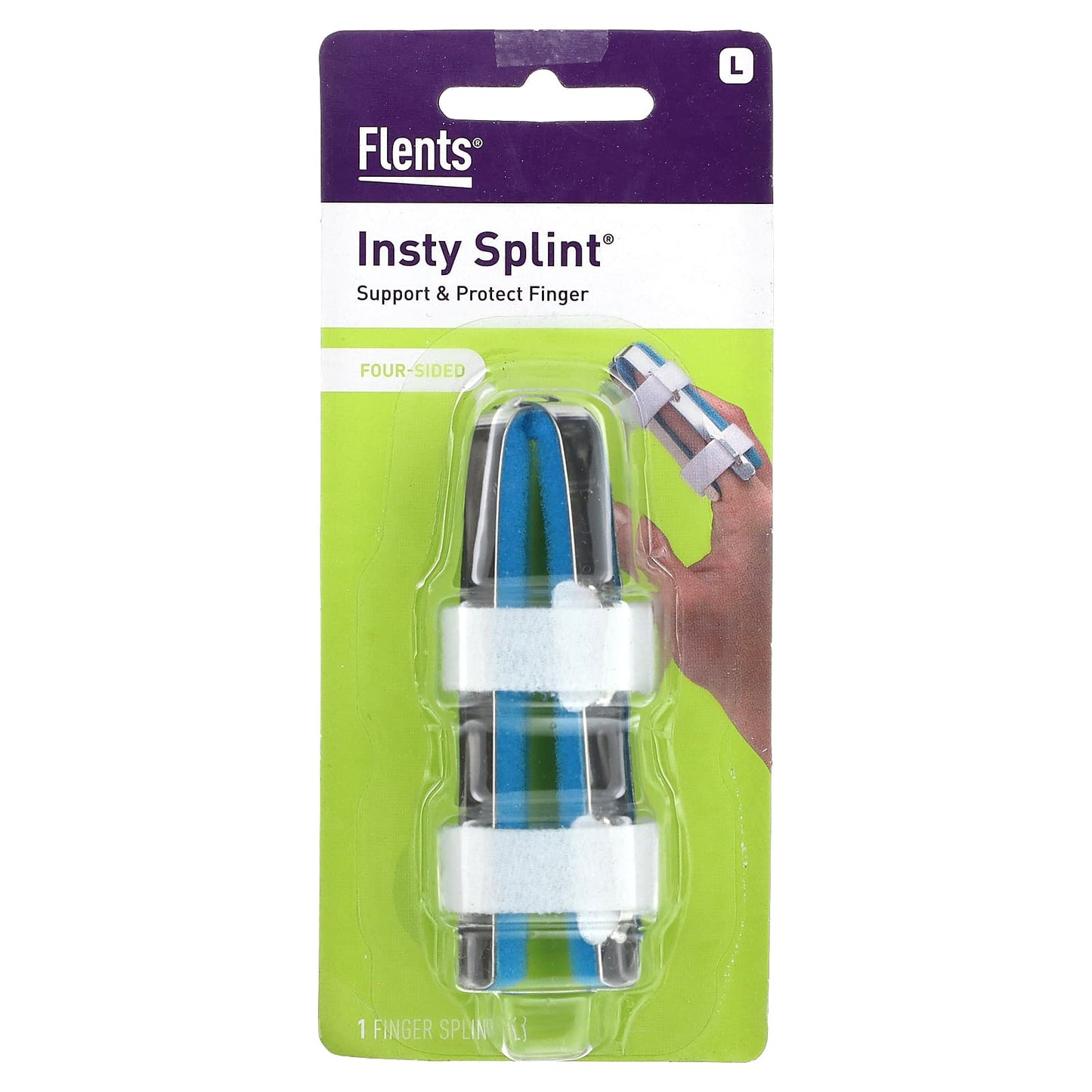 Flents-Insty Splint-Four-Sided-L-1 Count