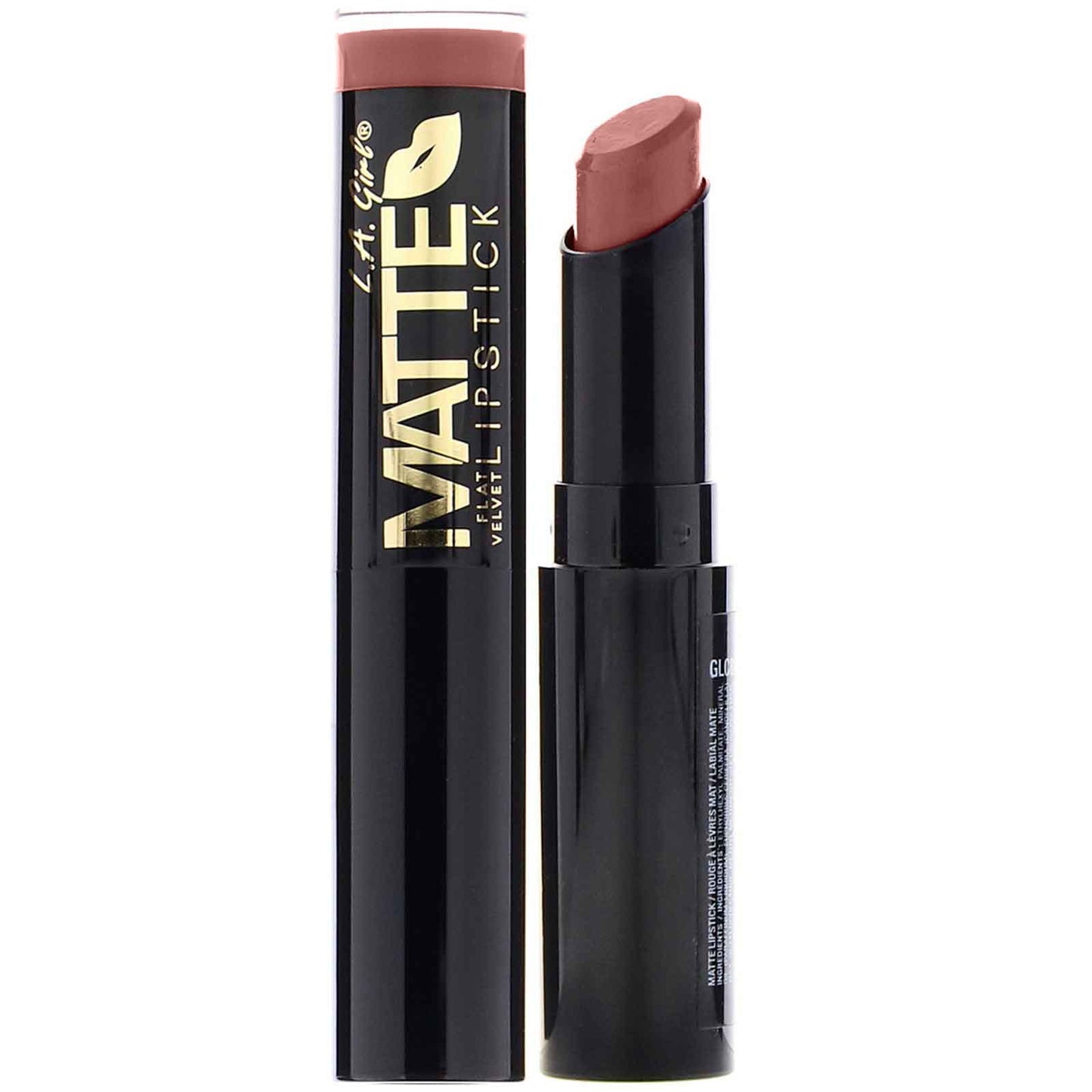 L.A. Girl-Matte Flat Velvet Lipstick-Snuggle-0.10 oz (3 g)