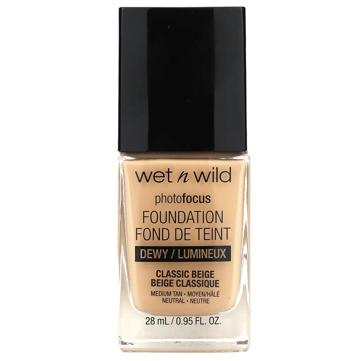 wet n wild-PhotoFocus-Foundation-Dewy-Classic Beige-0.95 fl oz (28 ml)