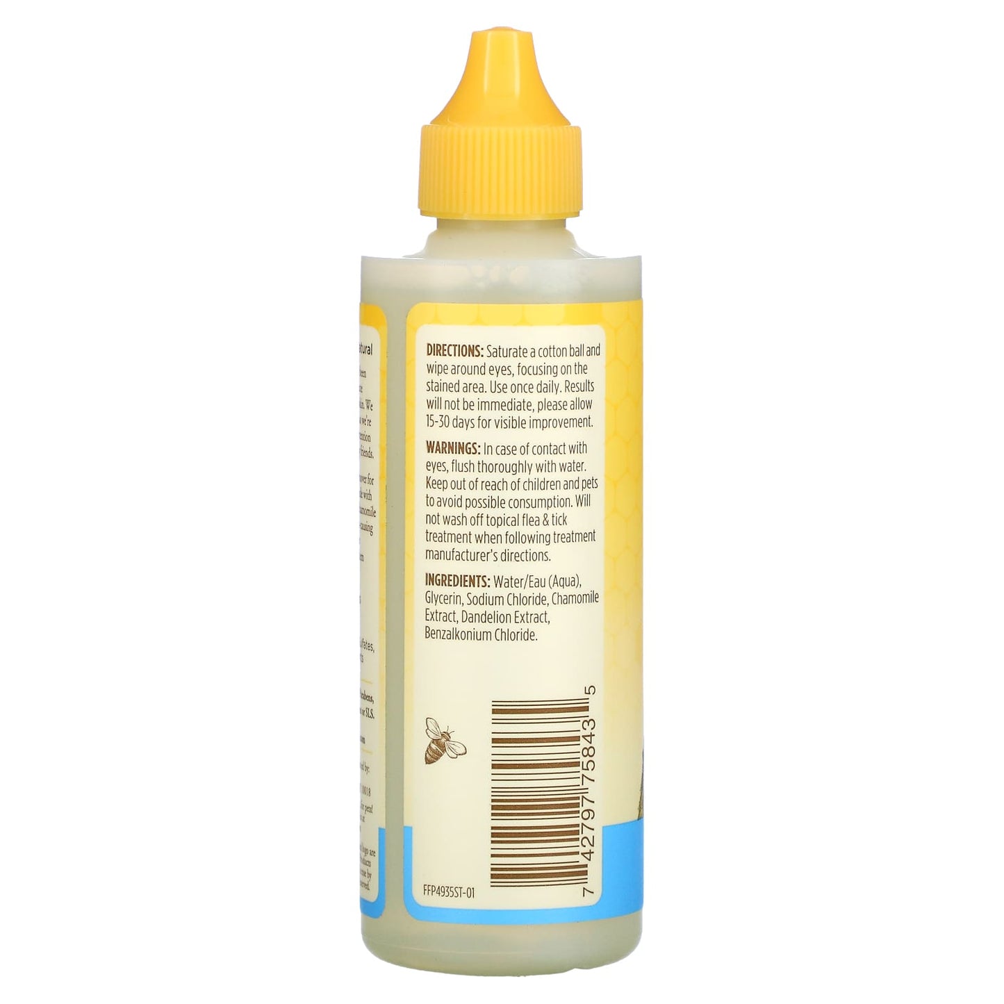 Burt's Bees, Tear-Stain Remover for Dogs with Chamomile, 4 fl oz (120 ml)