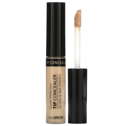 The Saem-Cover Perfection-Tip Concealer-SPF 28 PA++-01 Clear Beige-0.23 oz