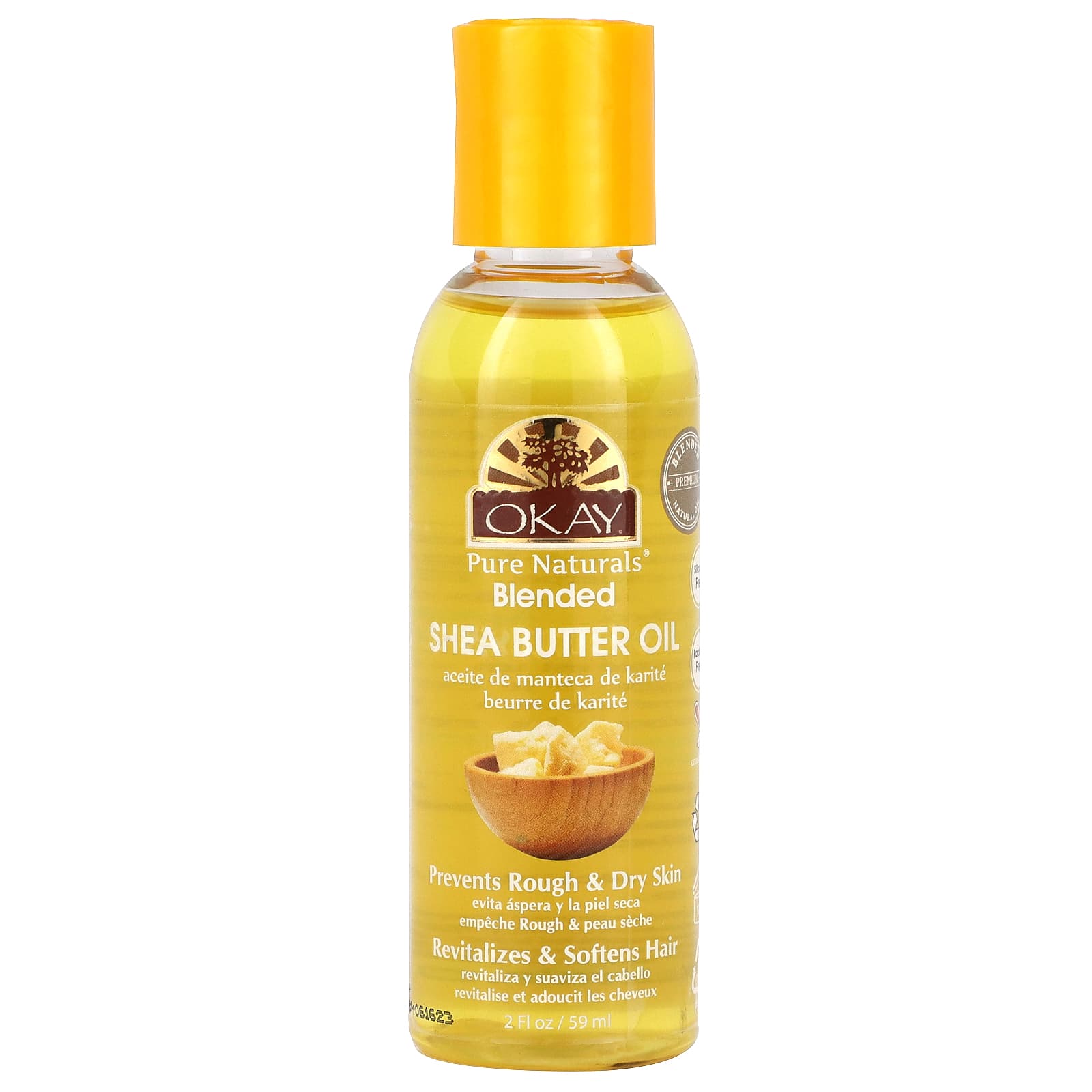 Okay Pure Naturals-Blended Shea Butter Oil-2 fl oz (59 ml)