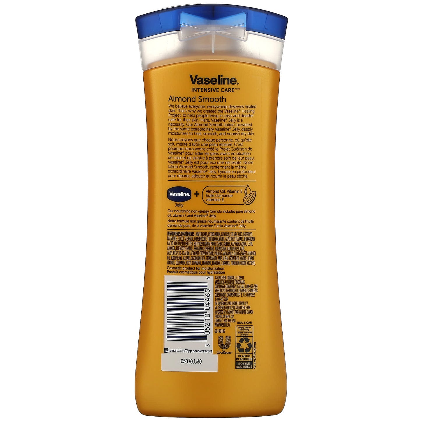 Vaseline, Intensive Care, Almond Smooth Body Lotion, 10 fl oz (295 ml)