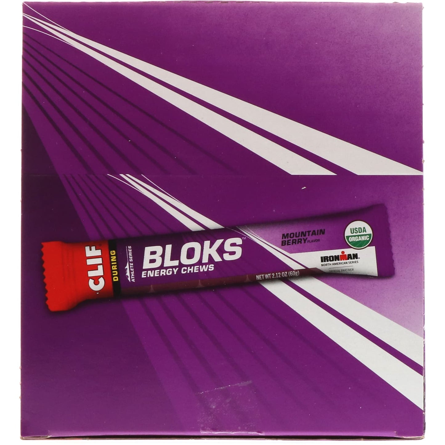 Clif Bar-Bloks Energy Chews-Mountain Berry Flavor -18 Packets-2.12 oz (60 g) Each