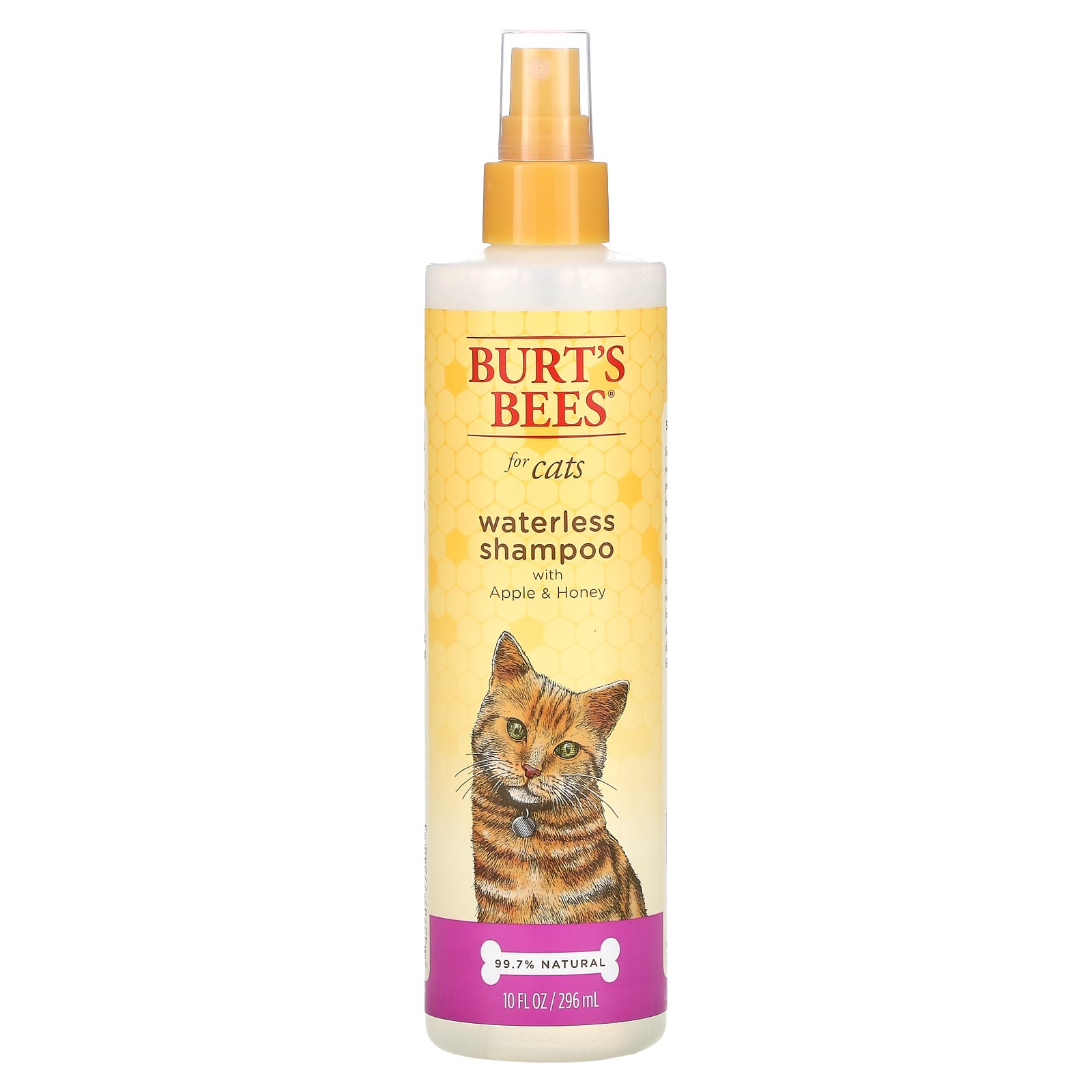 Burt's Bees-Waterless Shampoo for Cats with Apple & Honey-10 fl oz (296 ml)