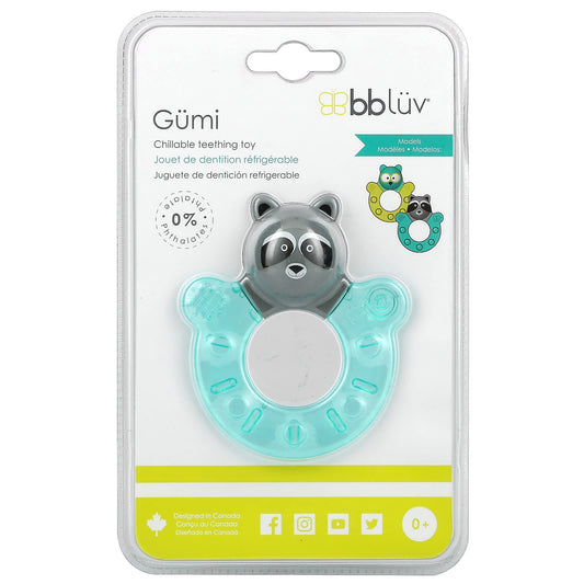 Bbluv-Gumi-Chillable Teething Toy-0+ Months-Raccoon-1 Count