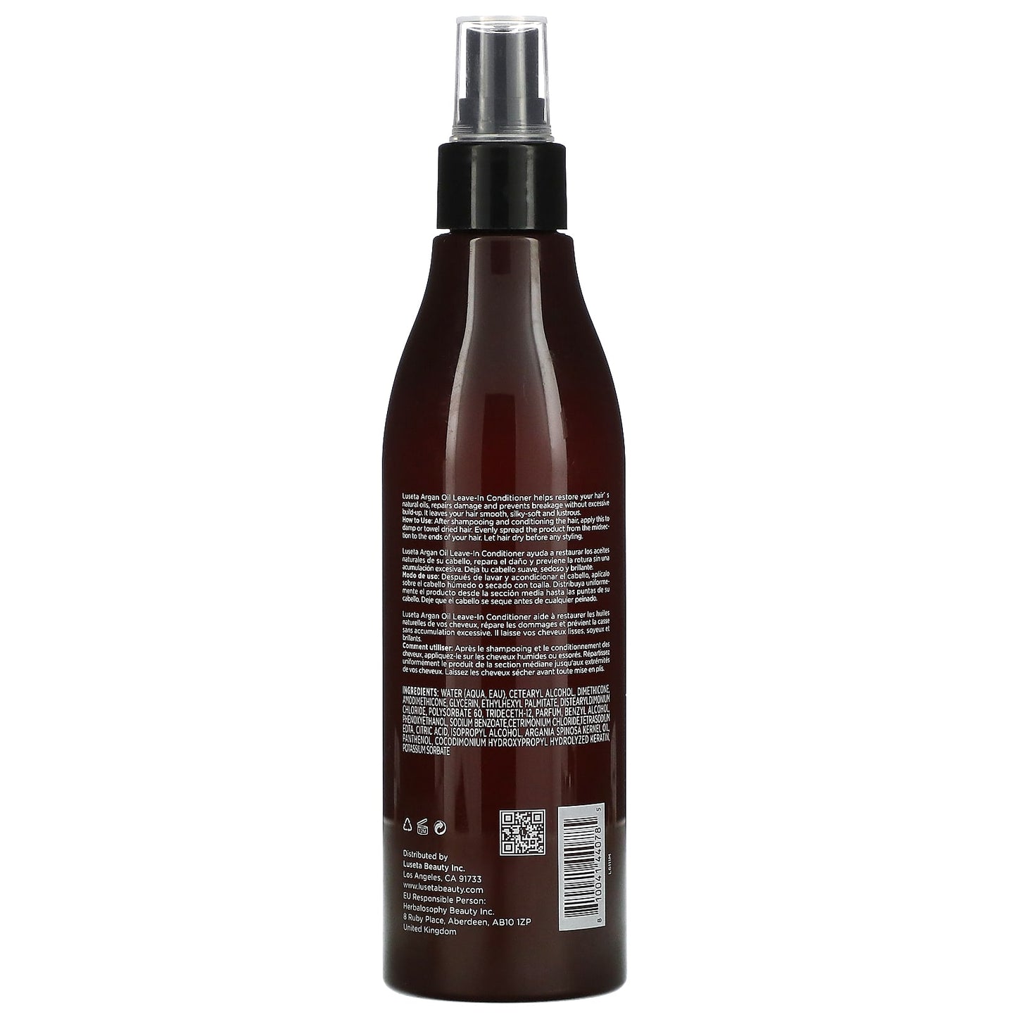 Luseta Beauty, Argan Oil Leave-In Conditioner, For All Hair Types, 8.5 fl oz (251 ml)