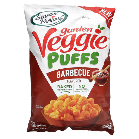 Sensible Portions-Garden Veggie Puffs-Barbecue-3.75 oz (106 g)