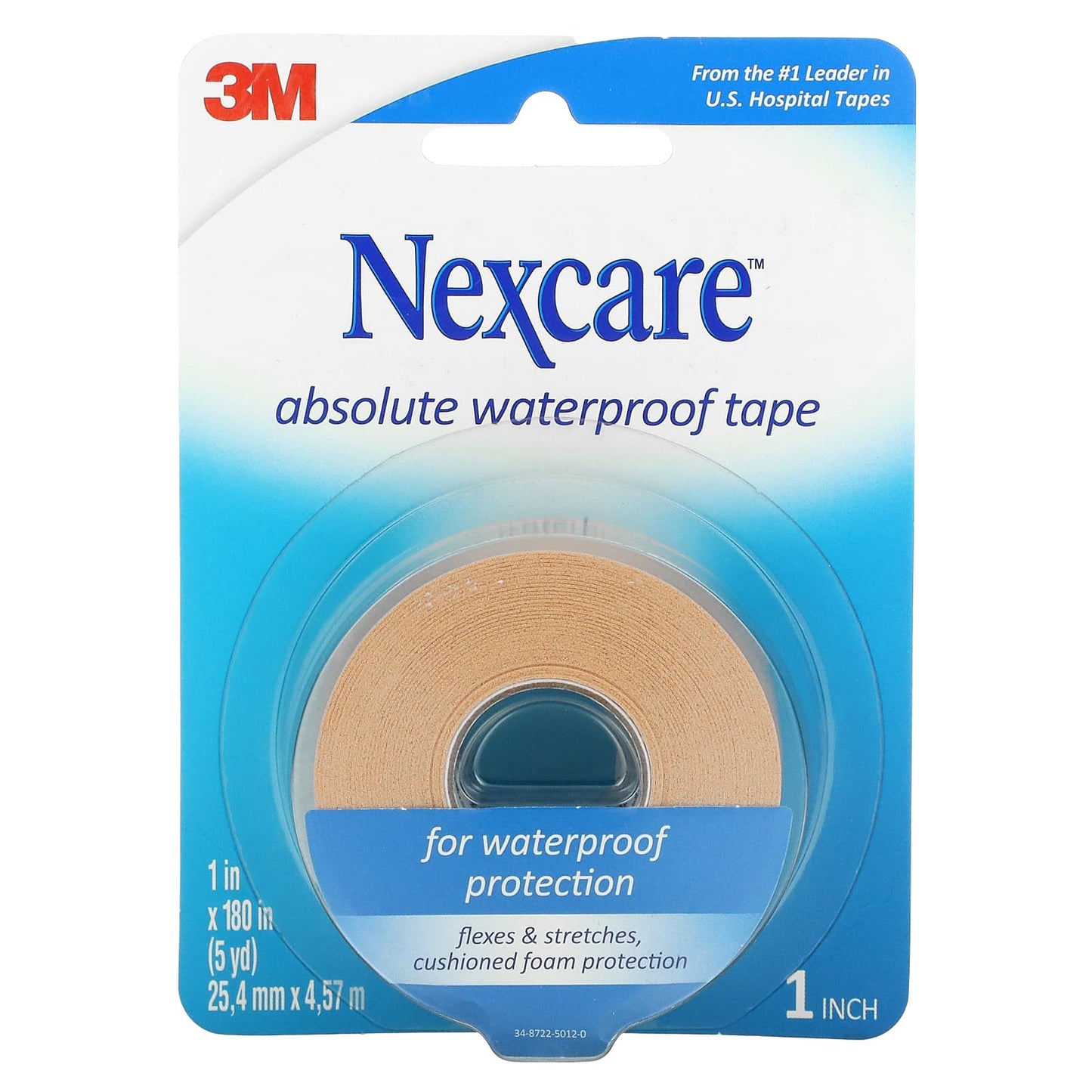 Nexcare-Absolute Waterproof Tape-Medium Hold-180 in (5 yd)