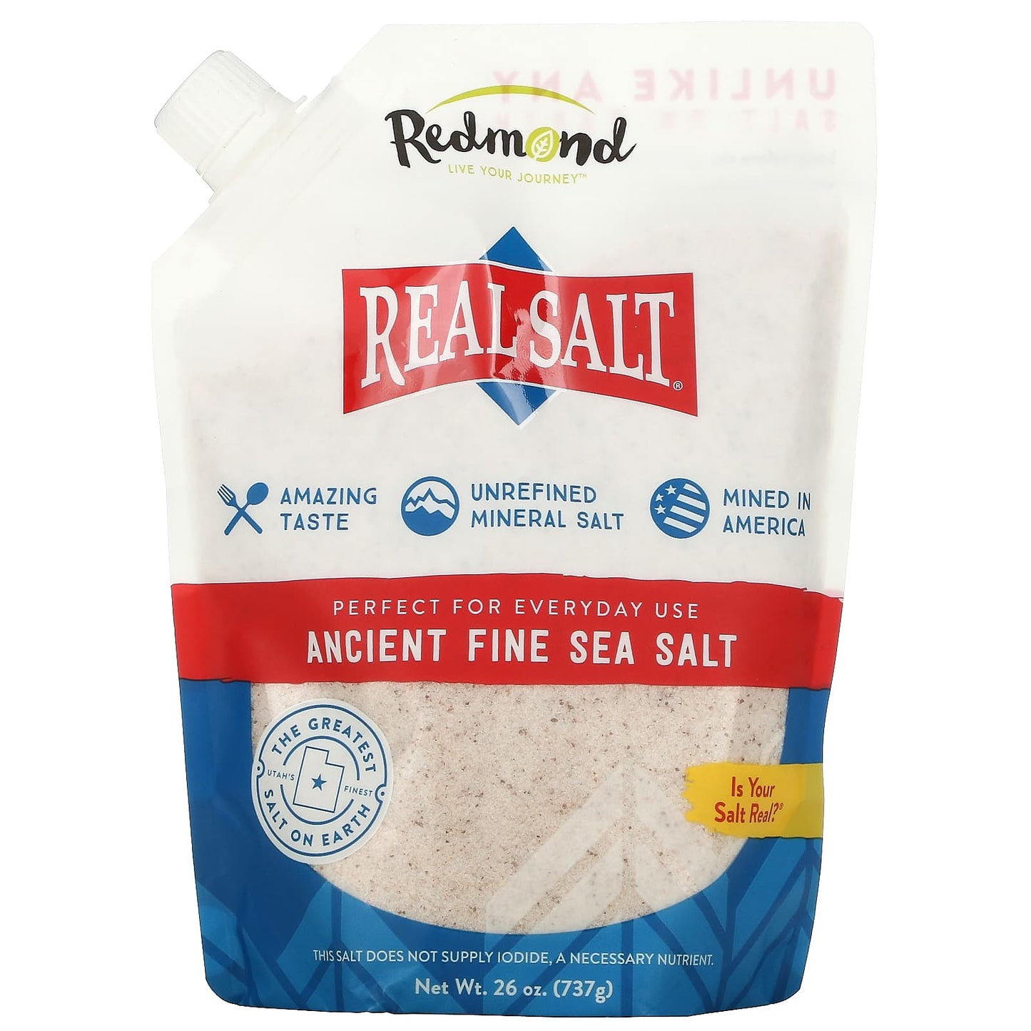 Redmond Trading Company-Real Salt-Ancient Fine Sea Salt-26 oz (737 g)