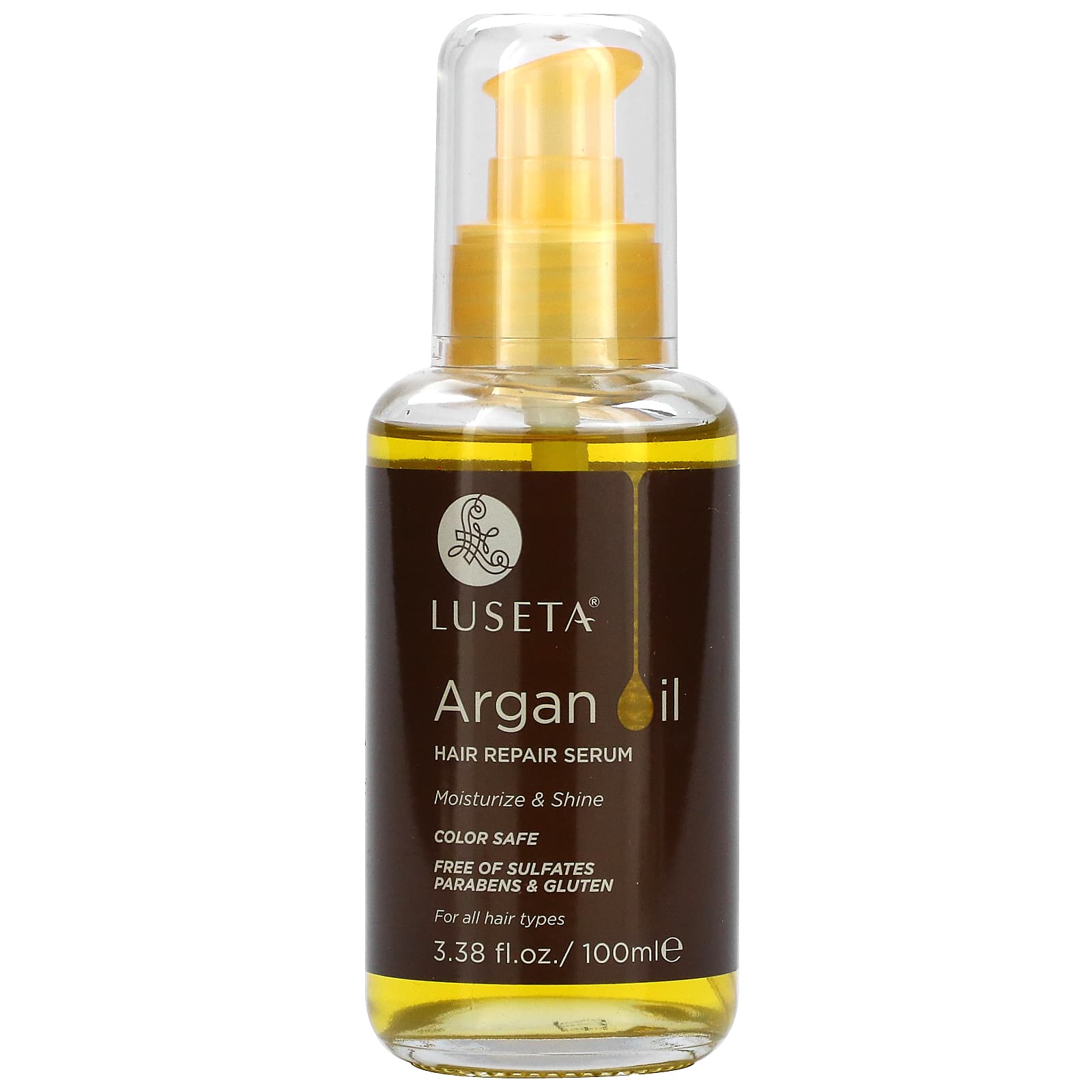 Luseta Beauty-Argan Oil-Hair Repair Serum-3.38 fl oz (100 ml)