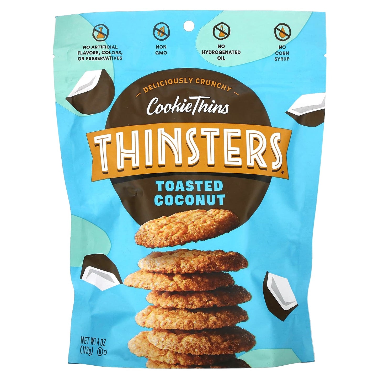 Thinsters-CookieThins-Toasted Coconut-4 oz (113 g)