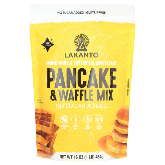 Lakanto-Pancake & Waffle  Mix-No Sugar Added-1 lb (454 g)