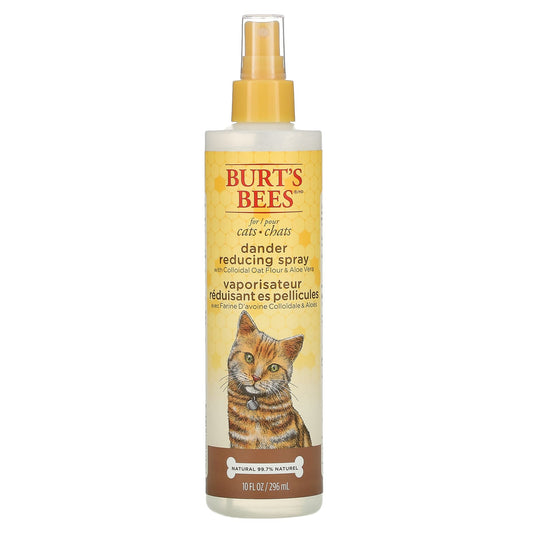 Burt's Bees-Dander Reducing Spray for Cats with Colloidal Oat Flour & Aloe Vera-10 fl oz (296 ml)