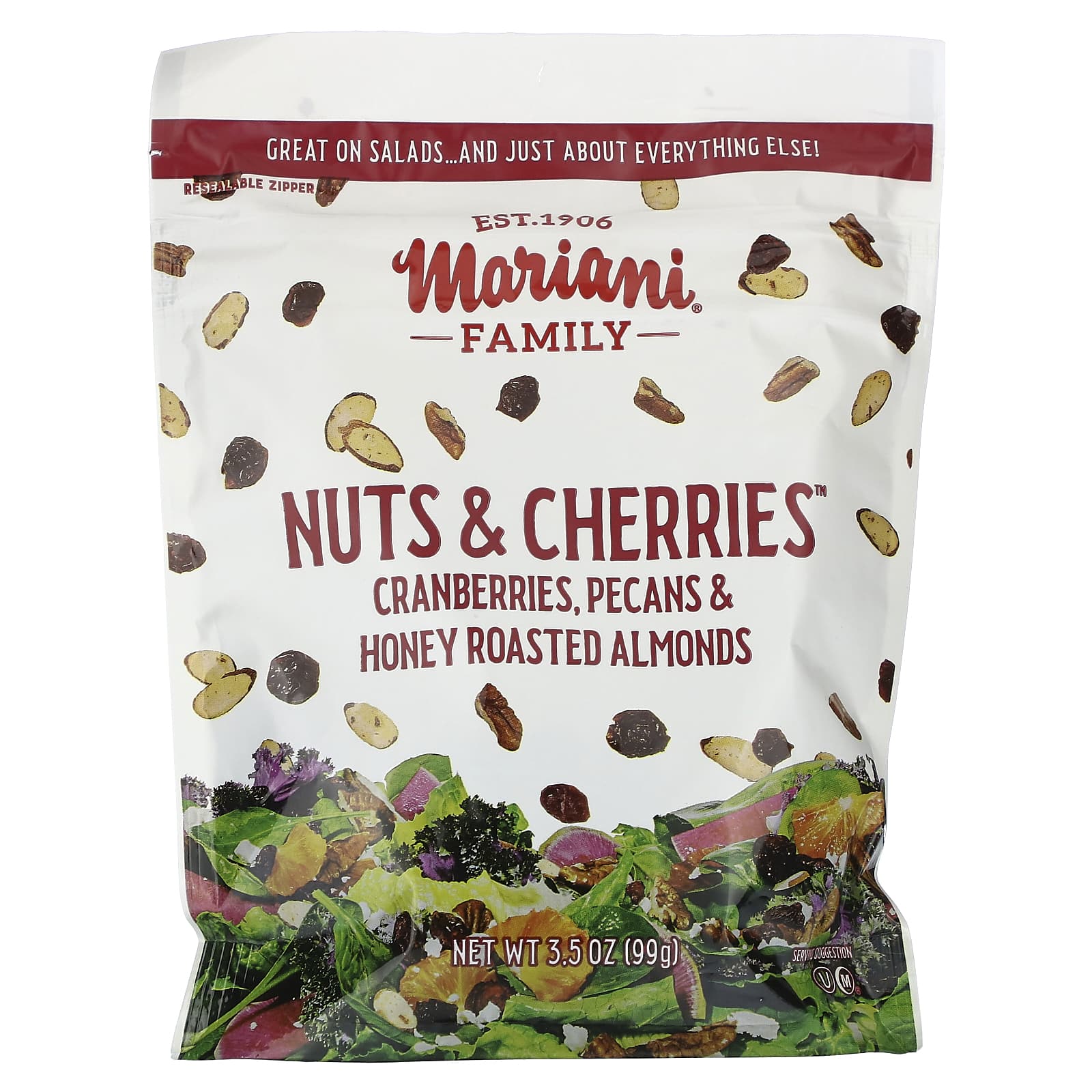 Mariani Dried Fruit-Nuts & Cherries Topper-3.5 oz (99 g)