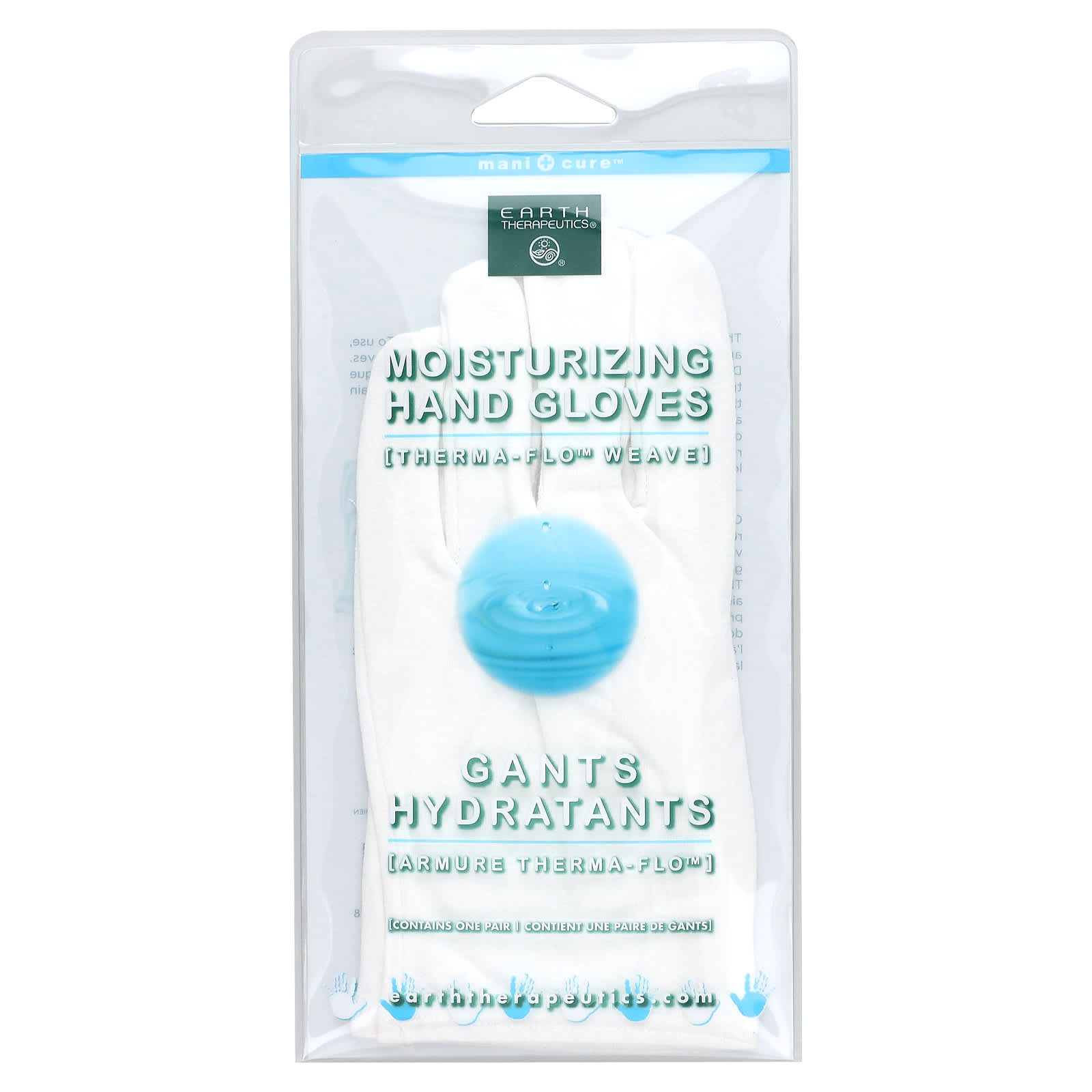 Earth Therapeutics-Moisturizing Hand Gloves-1 Pair