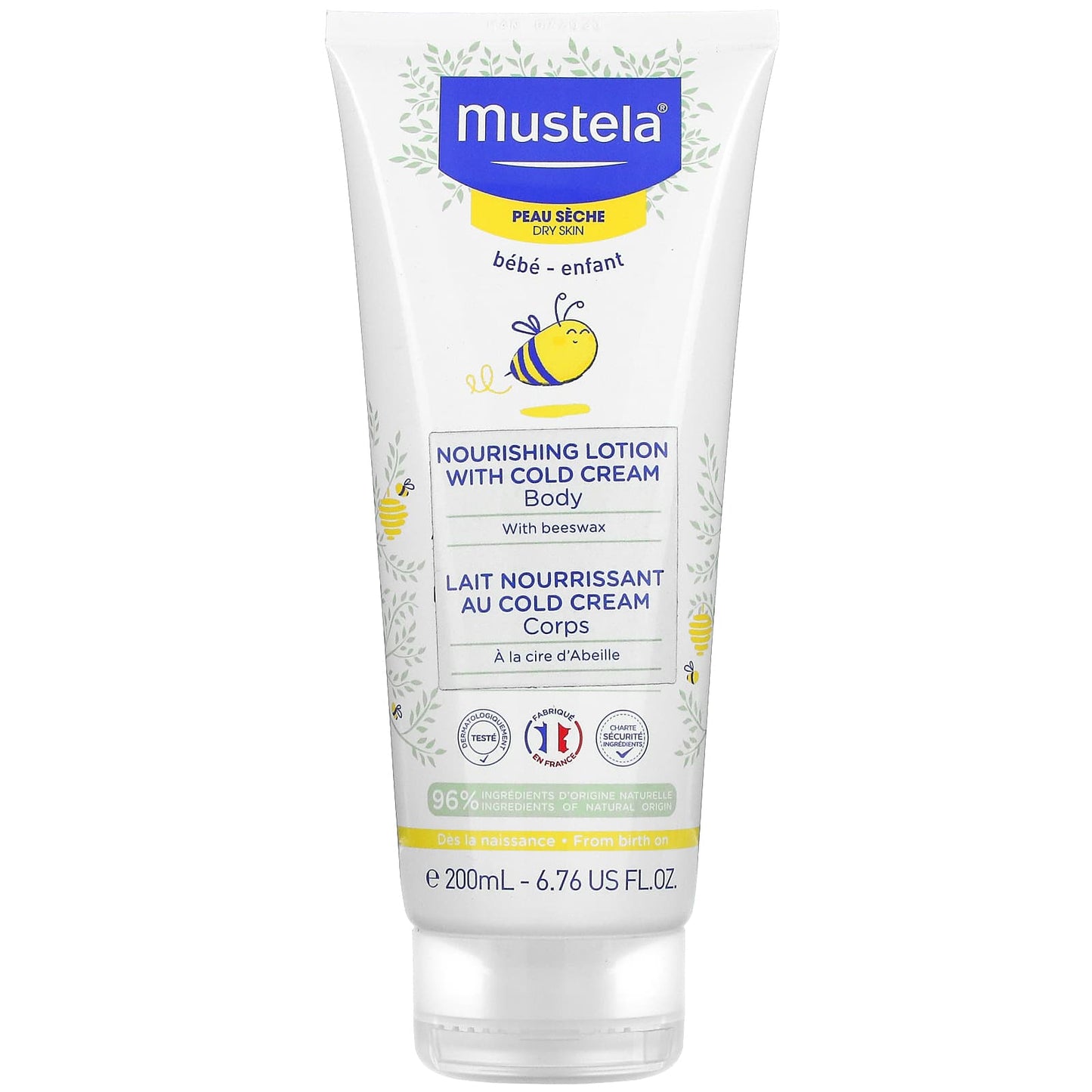 Mustela-Baby-Nourishing Body Lotion with Cold Cream-For Dry Skin-6.76 fl oz (200 ml)