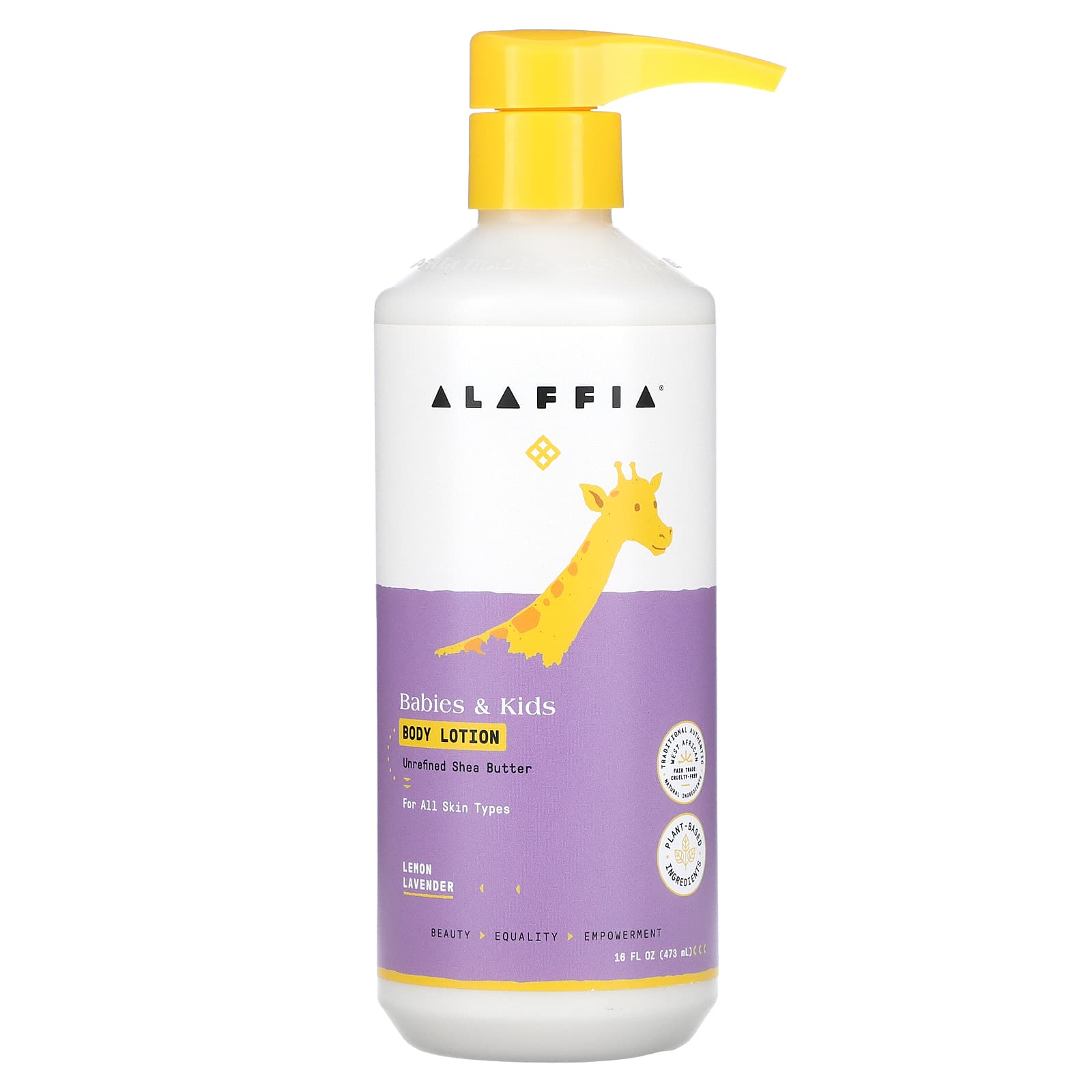 Alaffia-Babies & Kids Body Lotion-Lemon Lavender-16 fl oz (473 ml)