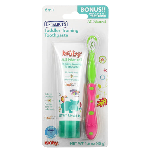 Dr. Talbot's-Toddler Training Toothpaste with Toothbrush-6 m+-Tutti Frutti-2 Piece Set