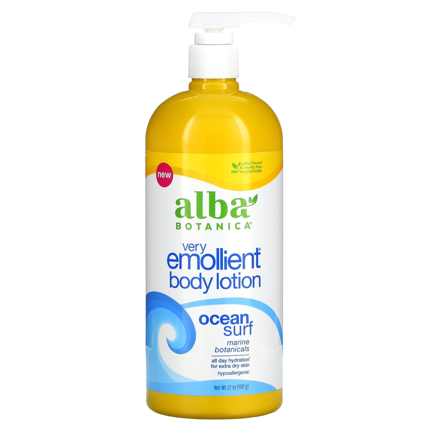 Alba Botanica-Very Emollient Body Lotion-Ocean Surf-32 oz (907 g)