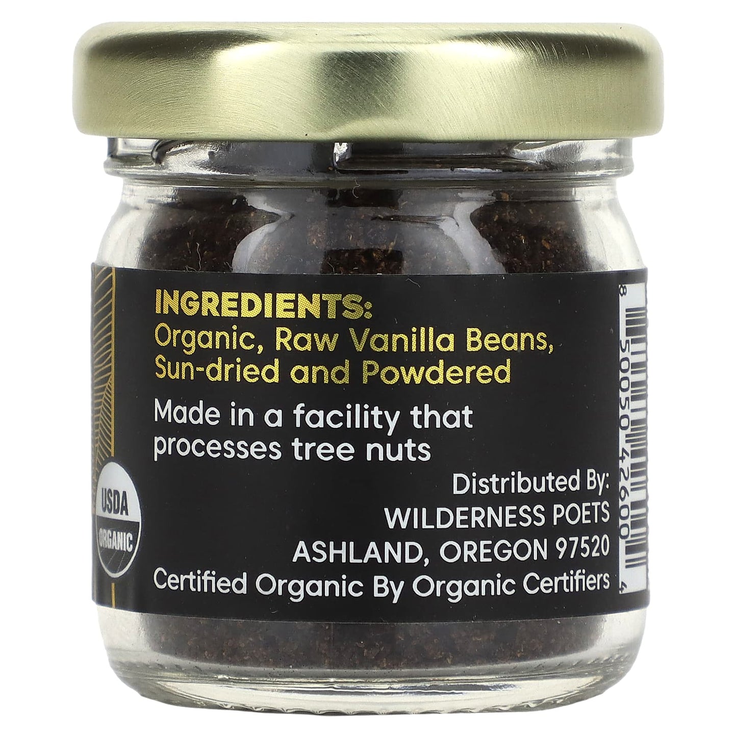 Wilderness Poets, Organic Tahitian Vanilla, 0.5 oz (14 g)