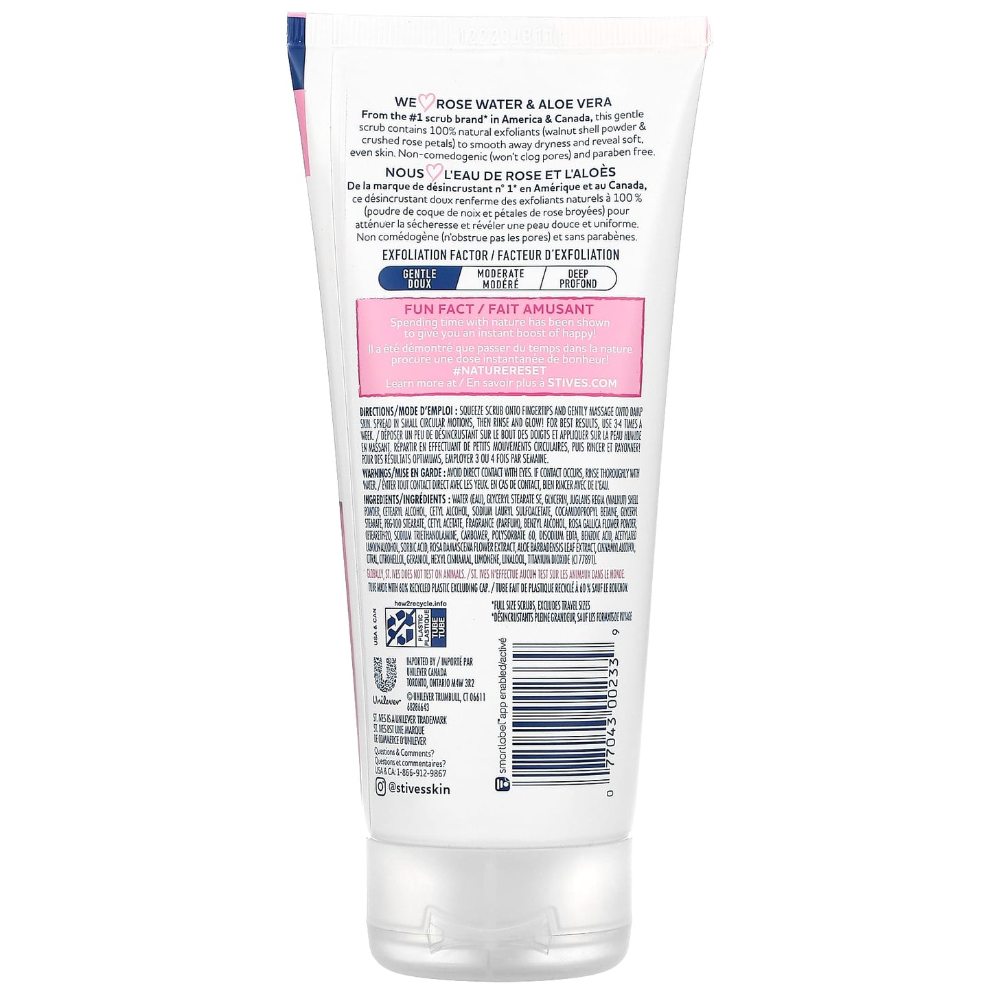 St. Ives, Gentle Smoothing Scrub, Rose Water & Aloe Vera, 6 oz (170 g)