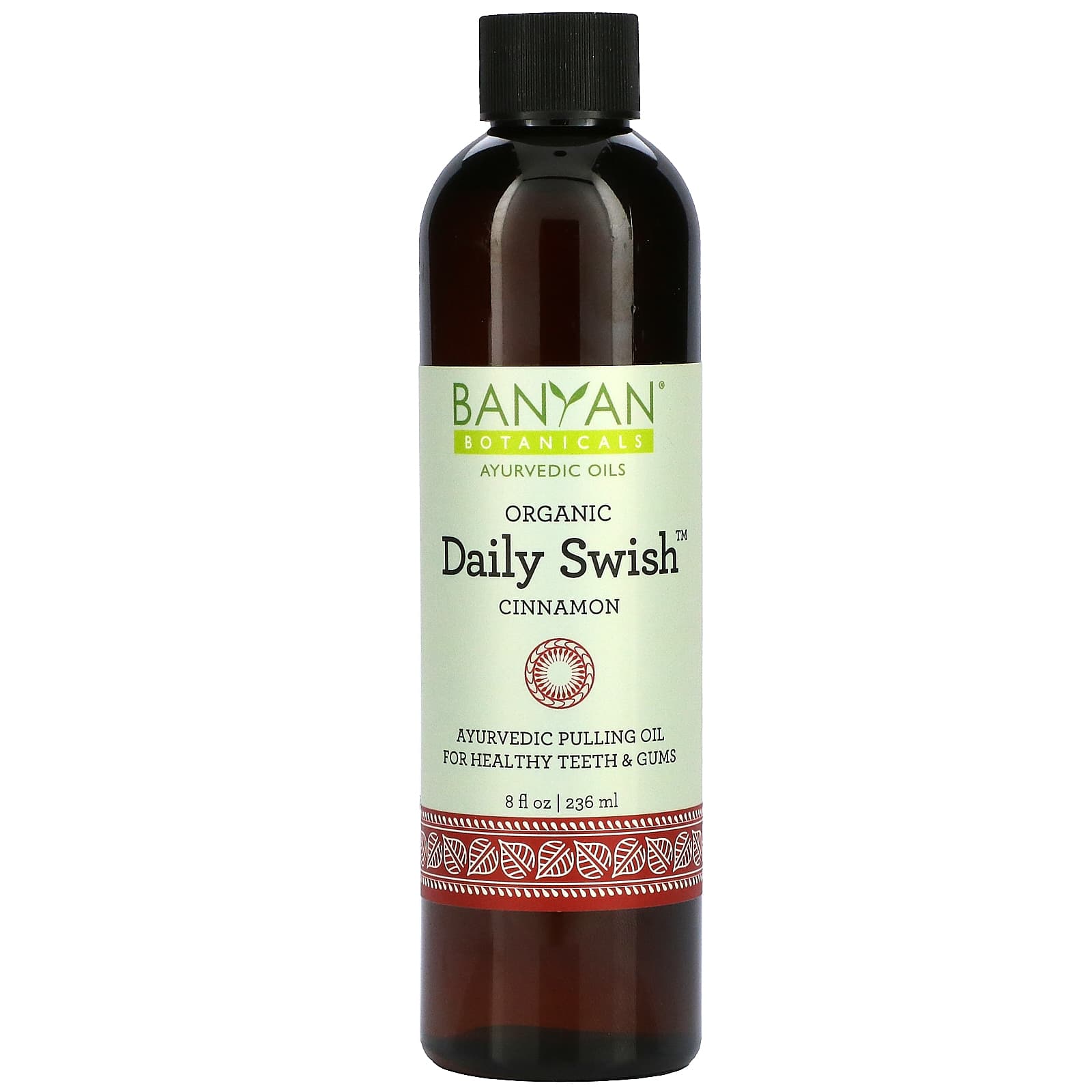 Banyan Botanicals-Organic Daily Swish-Cinnamon-8 fl oz (236 ml)