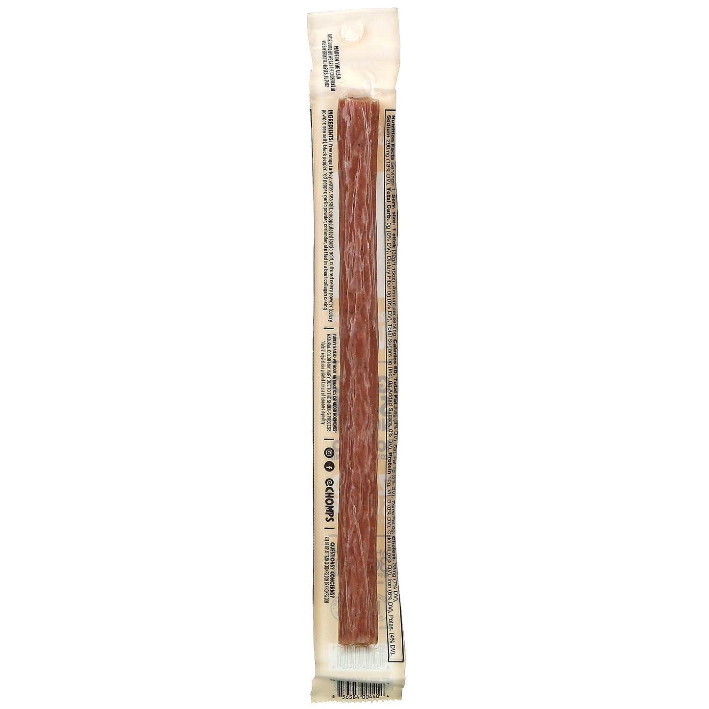 Chomps, Original Turkey Stick, Mild, 1.15 oz (32 g)