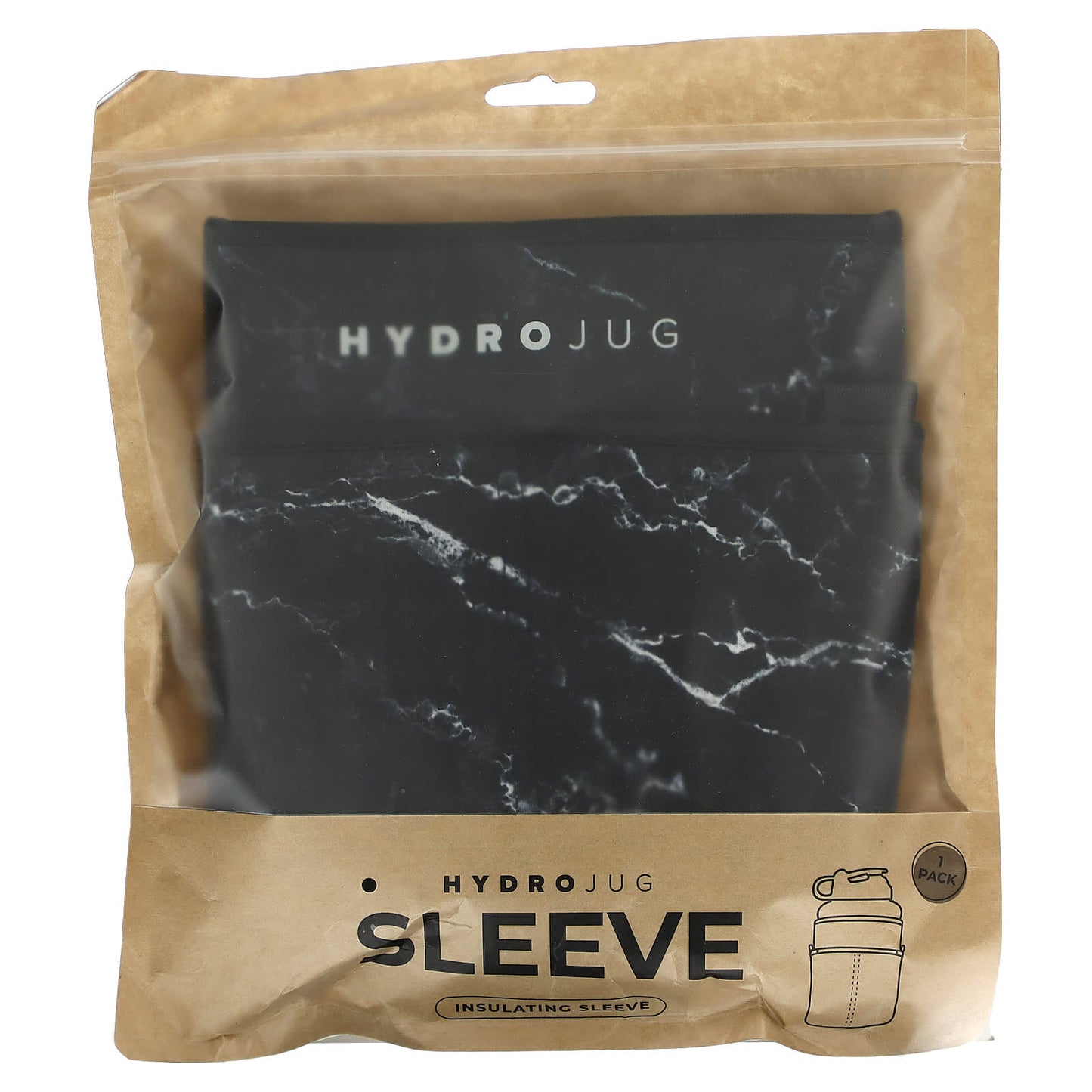 HydroJug-Insulating Sleeve-Black Marble -1 Pack