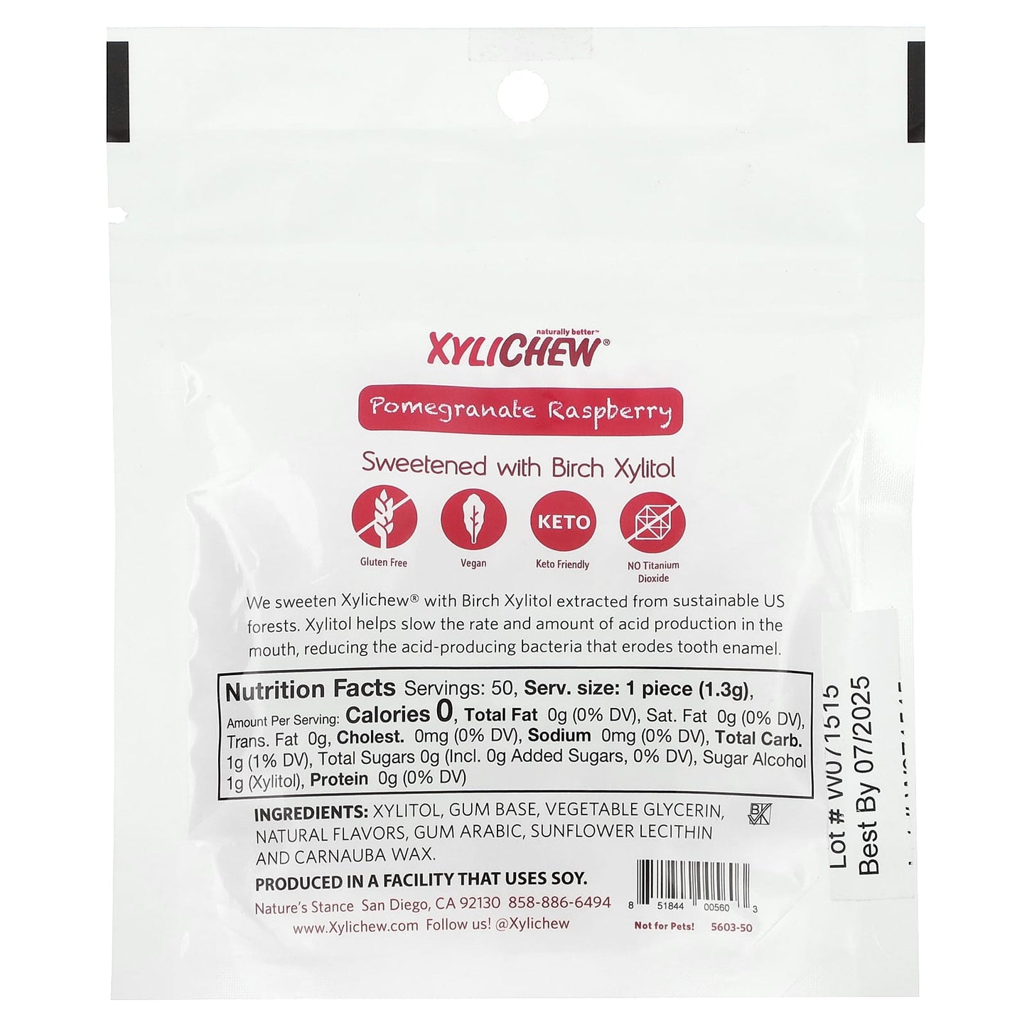 XyliDENT, Xylichew, Pomegranate Raspberry, 50 Pieces, 2.29 oz (65 g)