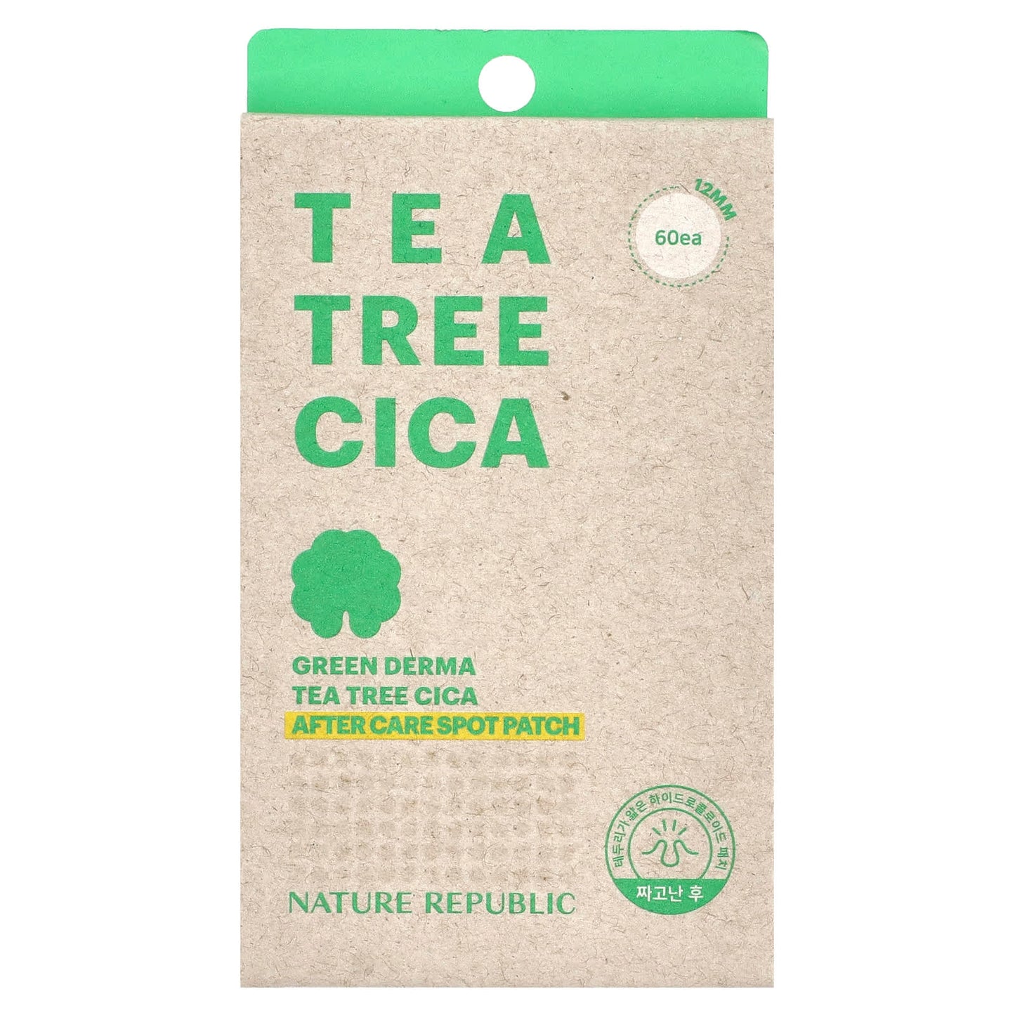 Nature Republic-Green Derma Tea Tree Cica-After Care Spot Patch-60 Count