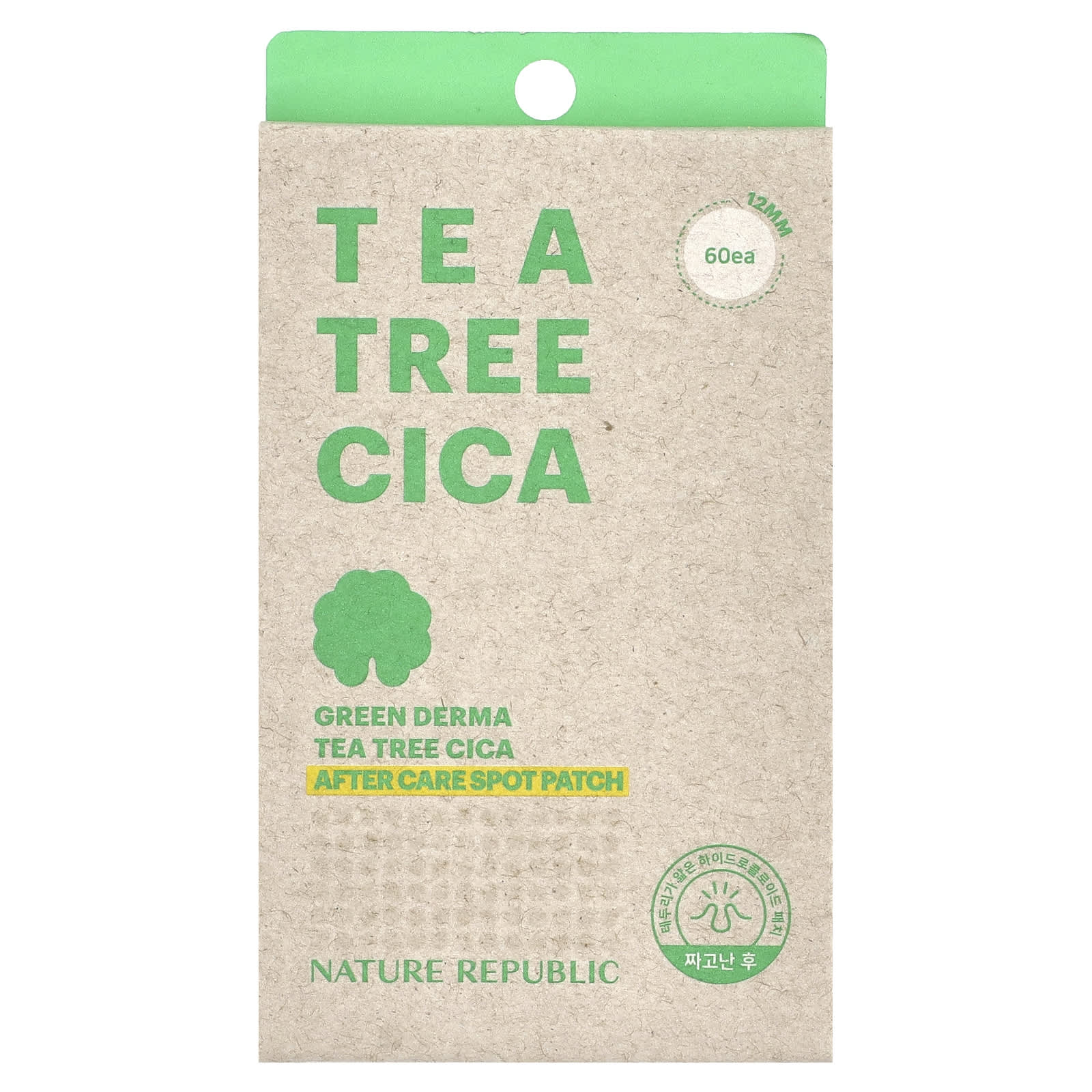 Nature Republic-Green Derma Tea Tree Cica-After Care Spot Patch-60 Count