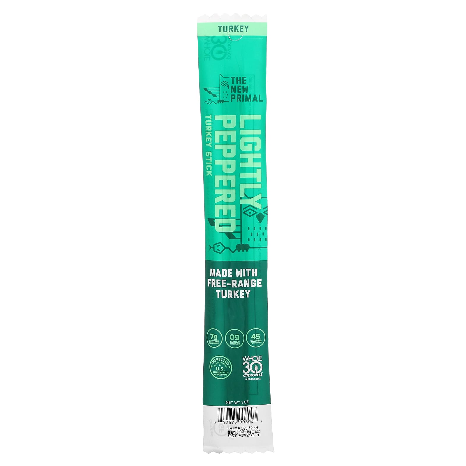 The New Primal-Turkey Stick-Light Peppered-1 oz