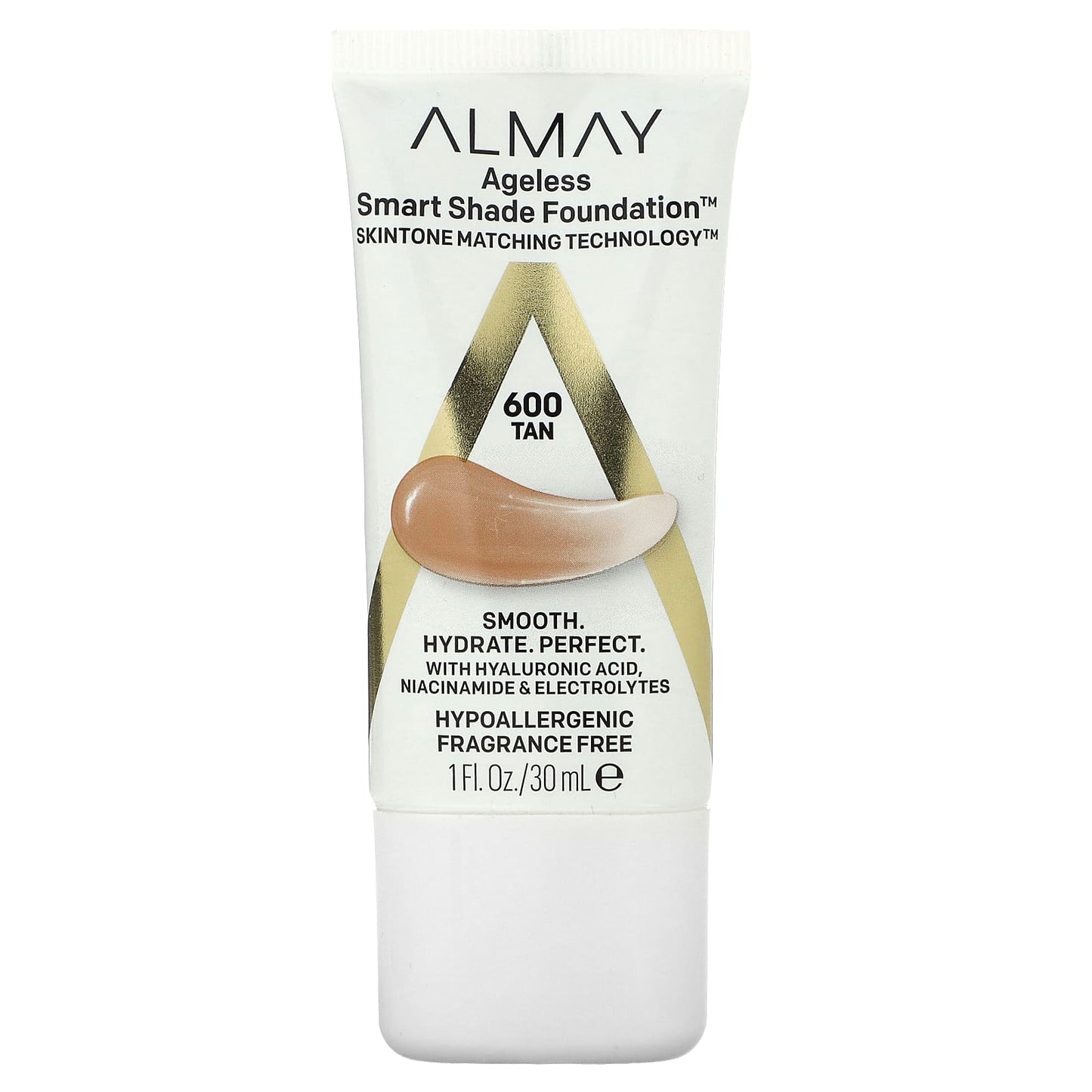 Almay-Ageless Smart Shade Foundation-600 Tan-1 fl oz (30 ml)