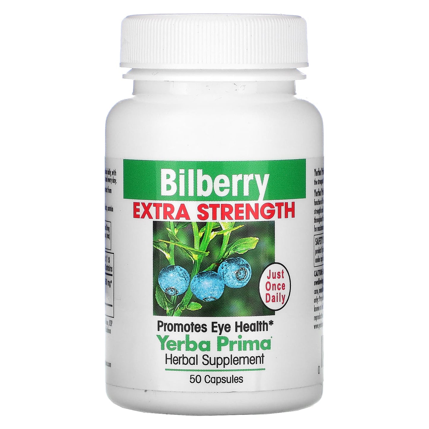 Yerba Prima-Bilberry Extra Strength-50 Capsules