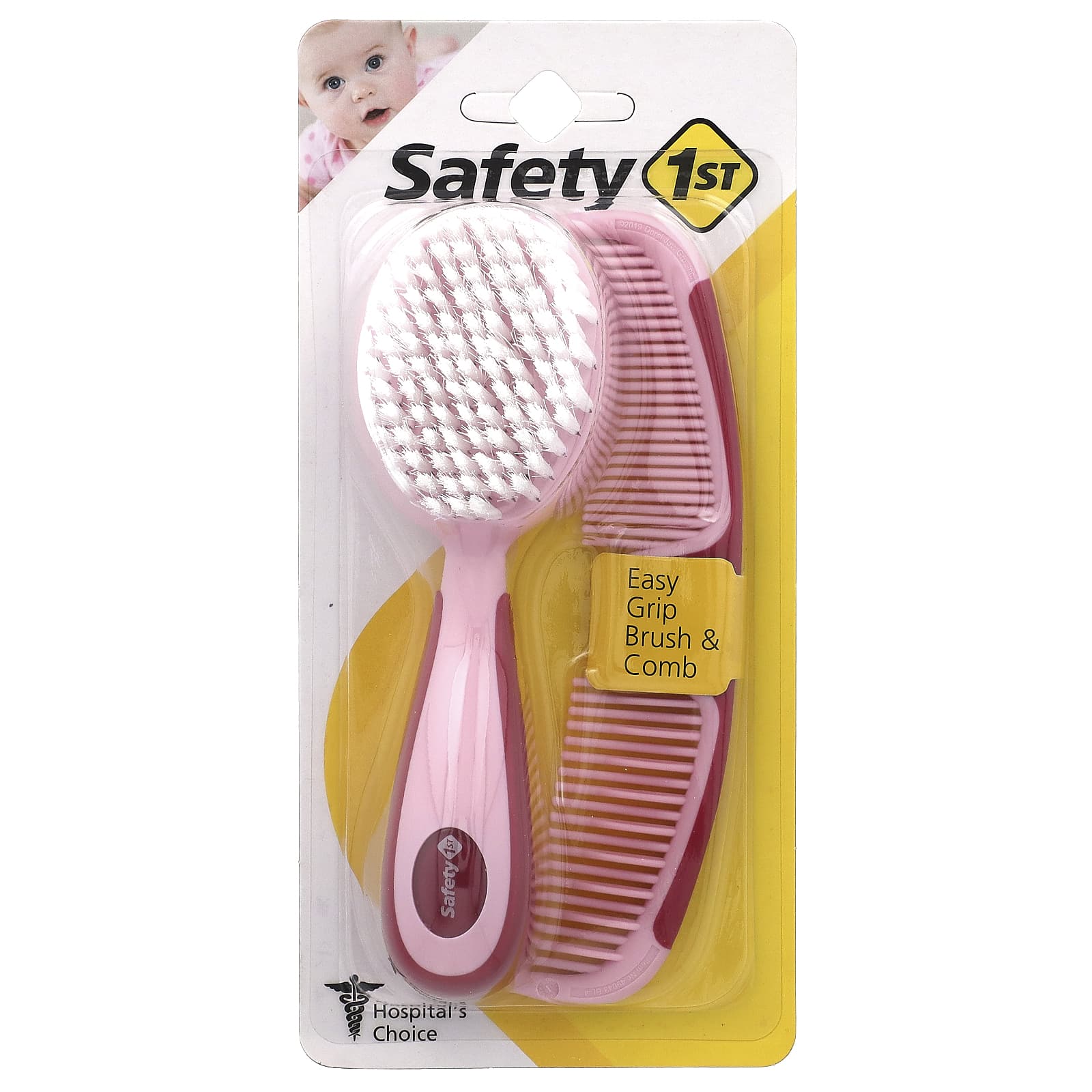 Safety 1st-Easy Grip Brush & Comb-2 Pieces